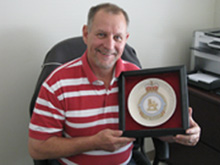 Very proud recipient of the very first 435 Squadron Badge Plate