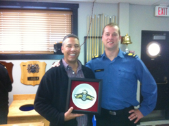 A VERY happy recipient of the Clearance Diver's Crest Plate