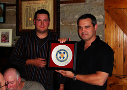 Proud recipient Sgt. Brian Kenney. Presented by Jonathan Palmer