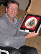Leading Seaman J.R. Better, a very proud recipient of the Navy Crest Plate