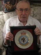 VERY proud 88 year old recipient of the 3 Fighter Wing crest for service in Zweibrucken, Germany