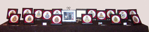 Canadian Forces Badge Plate display at the Military Families Fund Gala