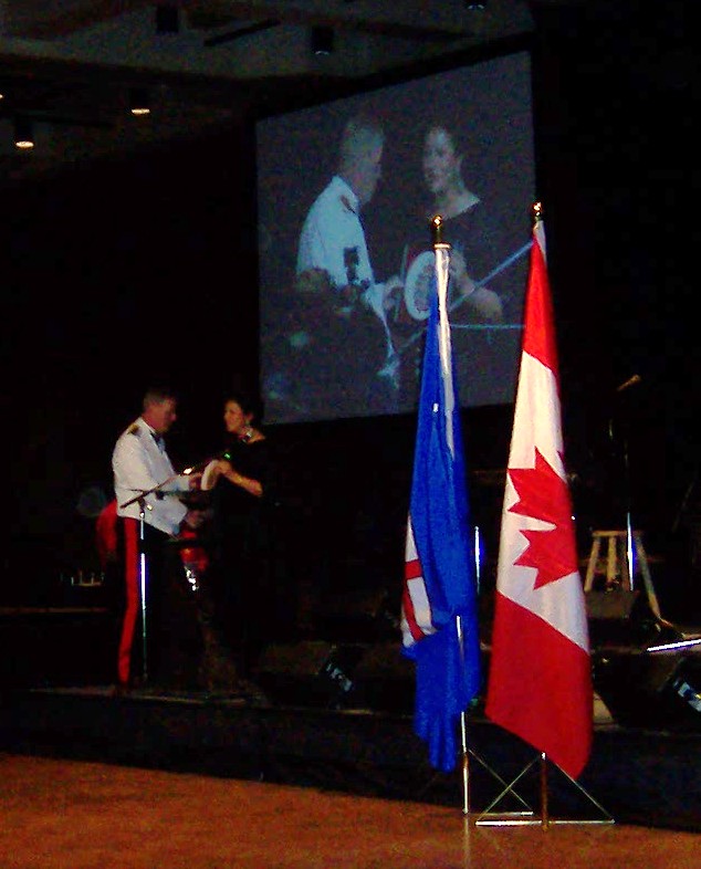 Presentation of very first Canadian Forces Badge Plate to General Hillier, June 14th, 2008